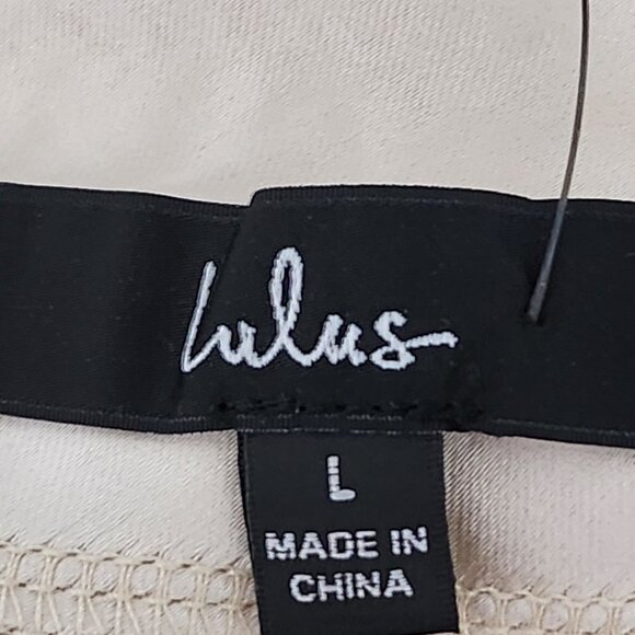 2/$30 Lulus Satin Crowl Neck Cami Tank Top Size L - Picture 3 of 5